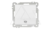 21 - Выключатель с подсветкой, пруж. зажимы, белый