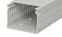 Перфокороб LK4 N 60080, органайзер для шкафов, 60 x 80 мм (глубина х ширина крышки), L=2000мм, RAL 7030 серый